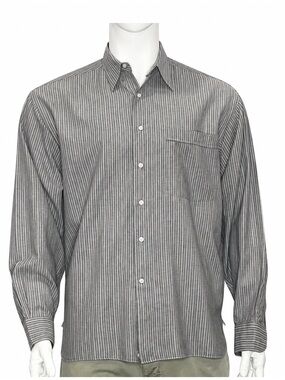 Lorenzini Neiman Marcus Made in Italy Striped Dress Shirt